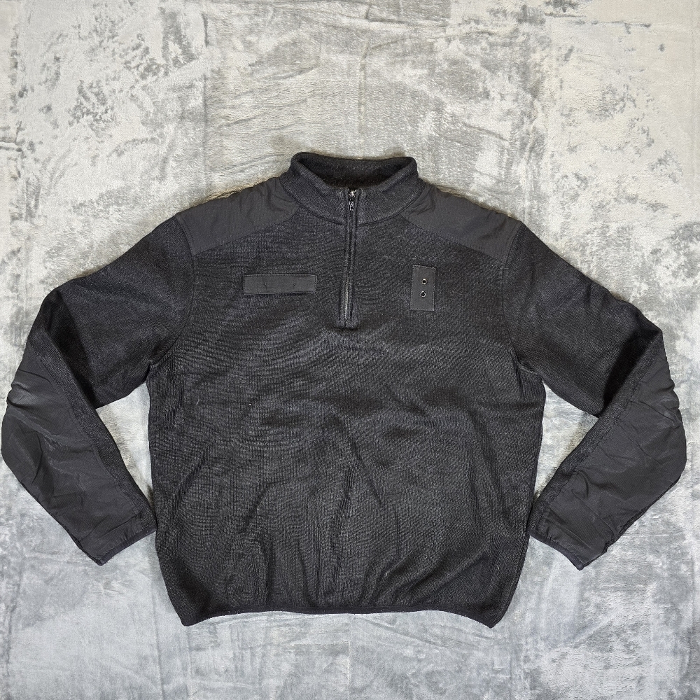 Vintage Flying Cross 1/4 Zip Sweater Military Size Large